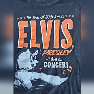 Elvis Presley Black and Orange Concert Tee
